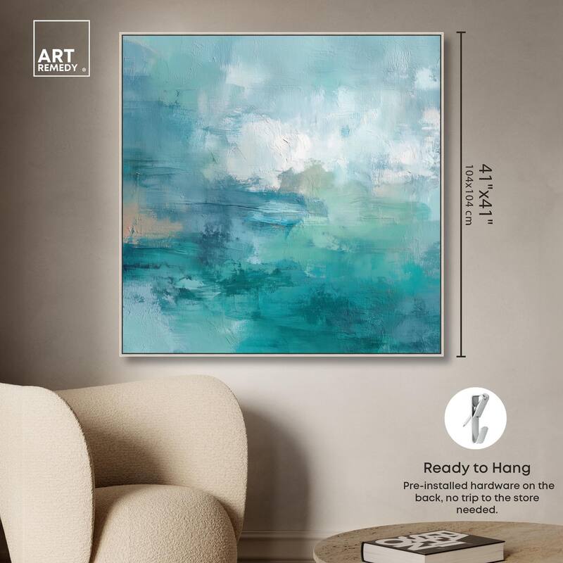 Green Blue II Canvas by Art Remedy