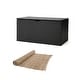 preview thumbnail 22 of 61, Outdoor 52.75"W 140 Gallon Patio Oversize Wicker Storage Bench Deck Box - 52.75"W x 29"D x 26"H