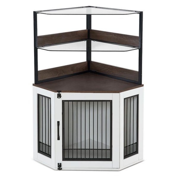 Diy corner top dog crate