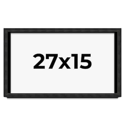 27x15 Shadow Box Black Rustic Barnwood Display Frame | 1.125 Inch
