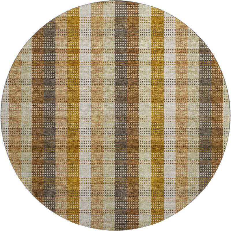 Premium Washable Super Soft Modern Plaid Mayfield Rug