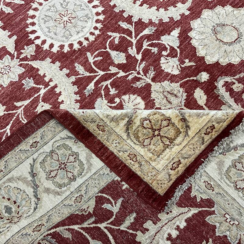HERAT ORIENTAL Handmade Oushak Wool Rug - 7'3" x 9'7"