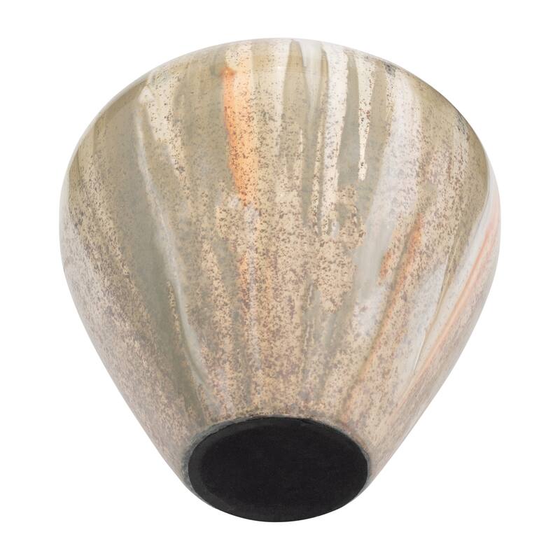 Sagebrook Home Glass Blush/Green Novelty Temple Vase With Resin Topper