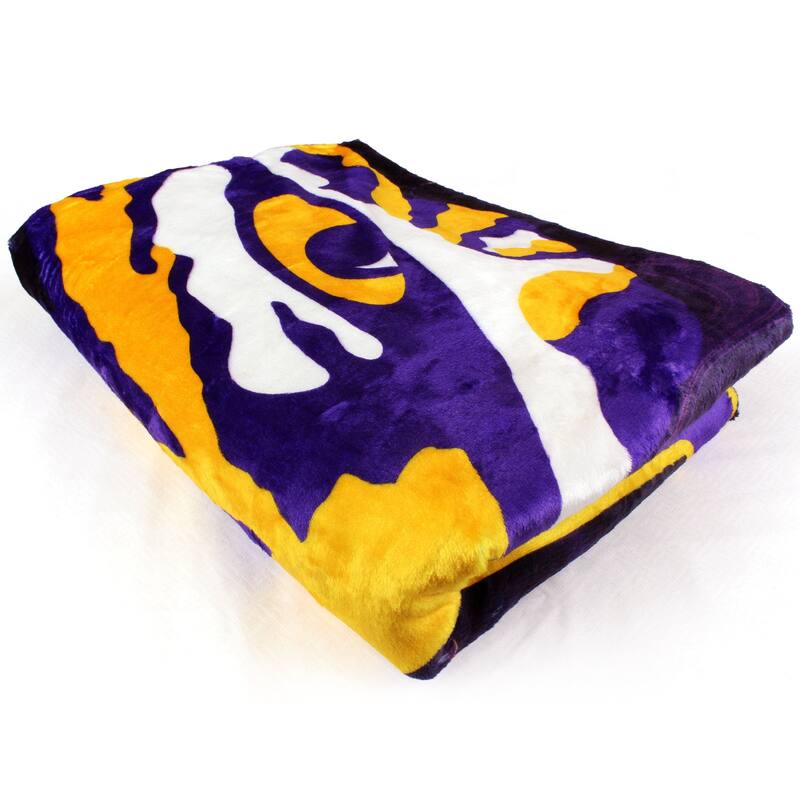 LSU Tigers Sublimated Soft Throw Blanket