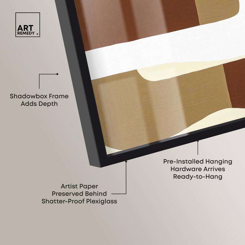 Minimal Wavy III Shadowbox by Art Remedy