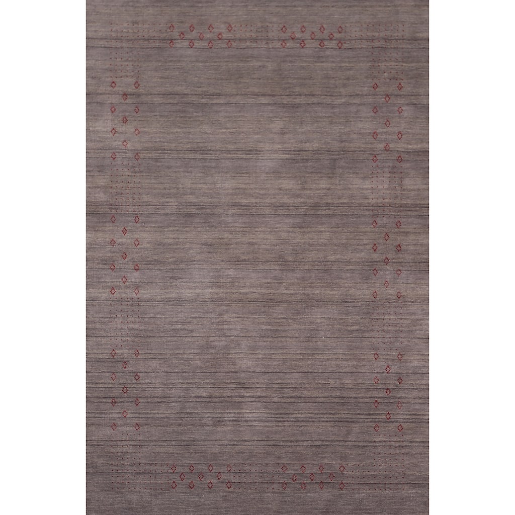 Gabbeh Indian Area Rug Handmade Wool Carpet - 5'2"x 7'10"