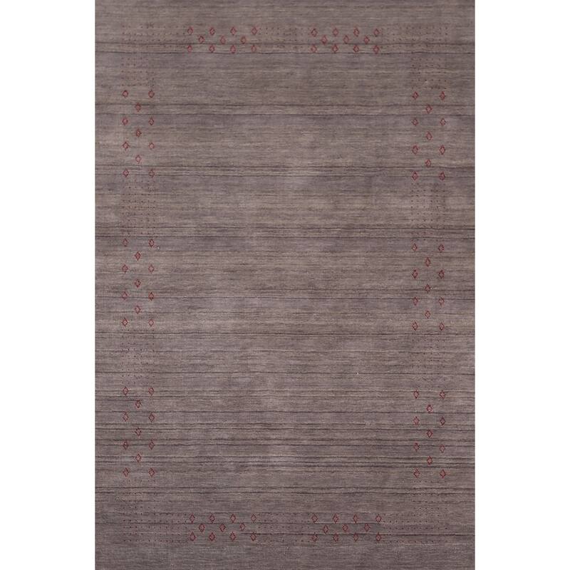 Gabbeh Indian Area Rug Handmade Wool Carpet - 5'2"x 7'10"