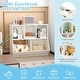preview thumbnail 19 of 28, Costway 5-Cubby Kids Toy Storage Organizer Wooden Bookshelf Display - See Details