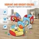 preview thumbnail 5 of 8, 5-in-1 Kids Play Tent Tunnel Set with Ball Pit and Tents Indoor Outdoor Playhouse for Toddlers - 30.7 x 30.7 x 33.9''
