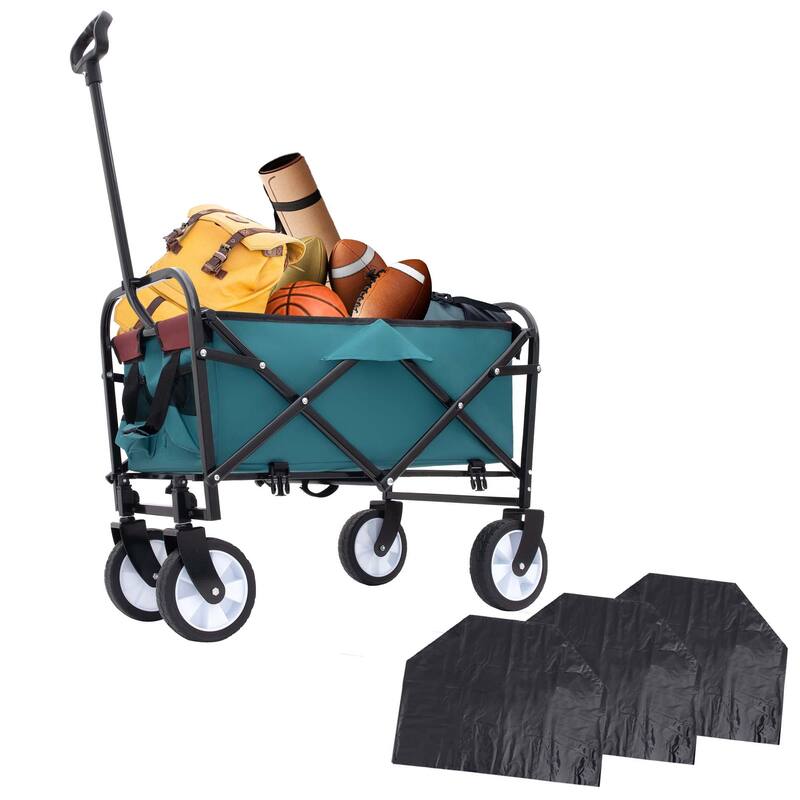 2.1 cu ft. Steel Foldable Wagon Cart
