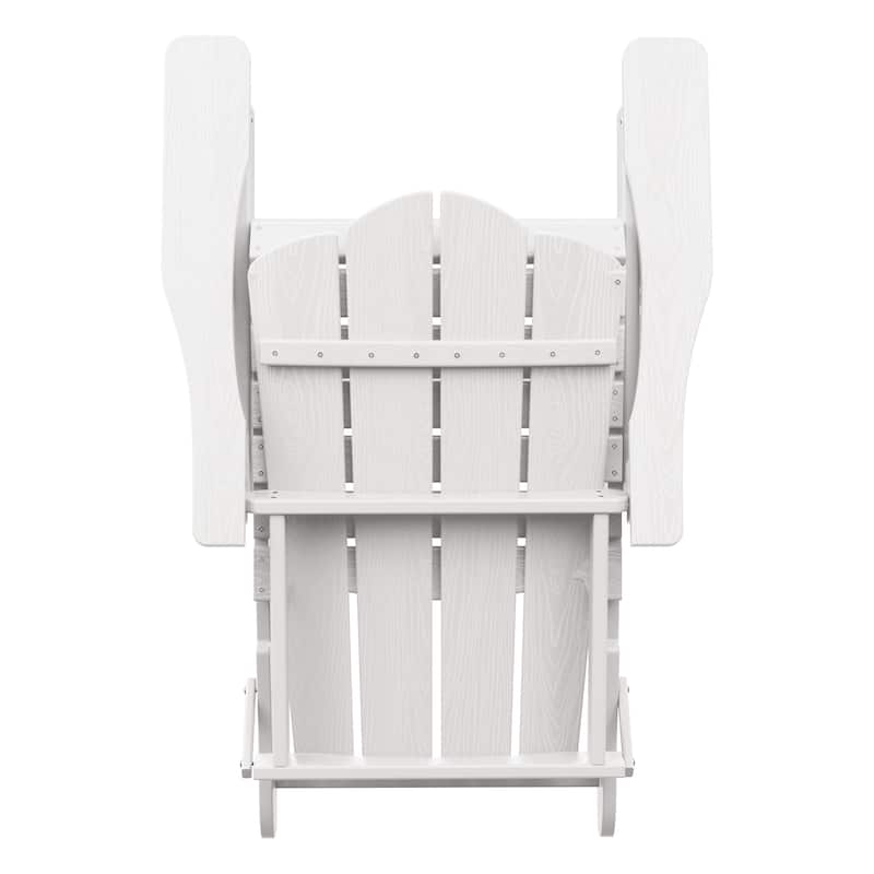 Outdoor HDPE Folding Classic Adirondack Chair All-Weather