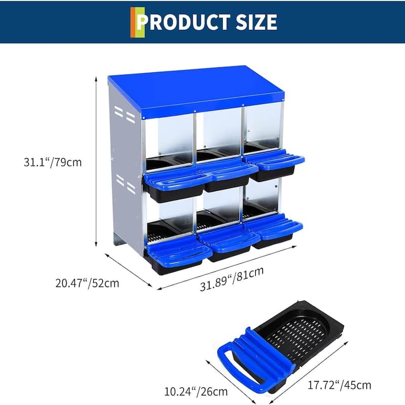 Metal Chicken Nesting Box