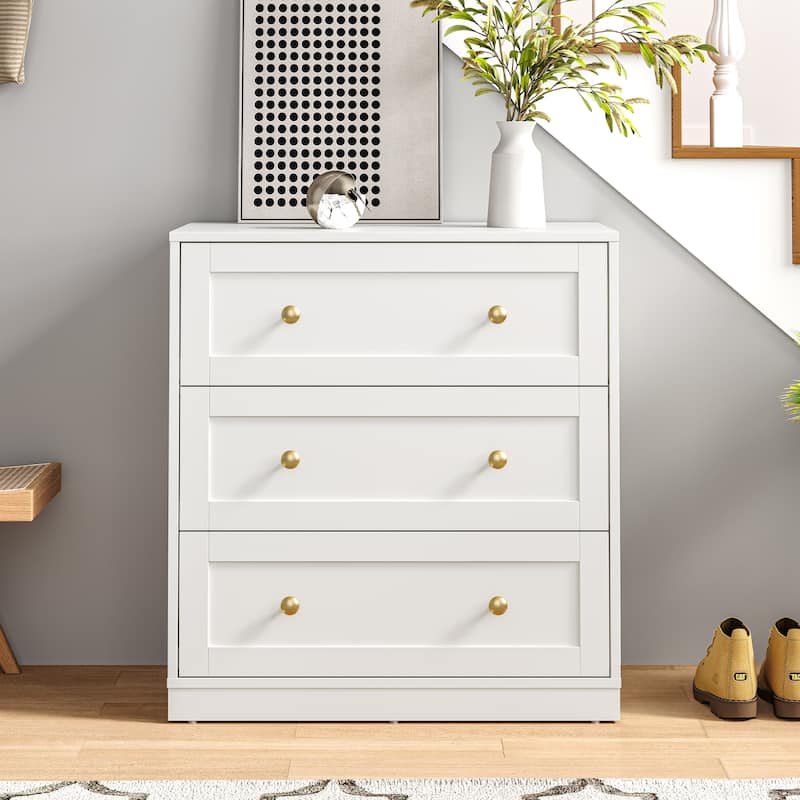 Wood 3 Drawer Dresser