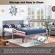 preview thumbnail 6 of 6, Full Platform Bed Frame No Box Spring Needed Wood Slat Support with Headboard Bedroom Simple Kids Platform Bed - Grey