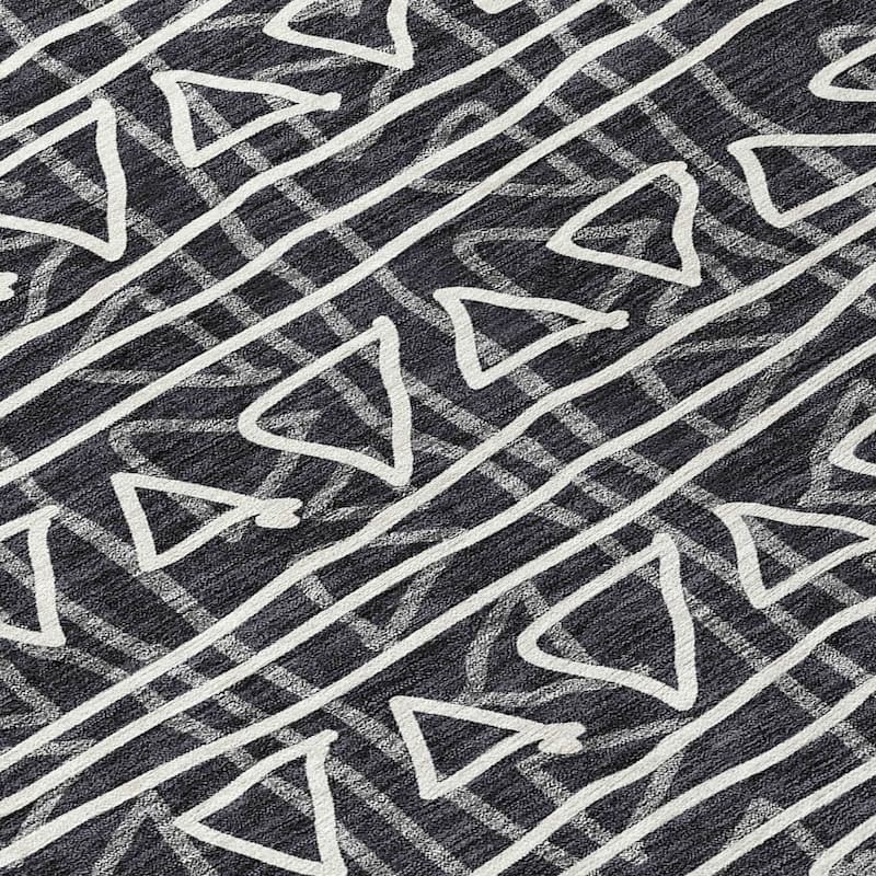 Machine Washable Indoor/ Outdoor Chantille Morrocan Boho Rug