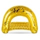 preview thumbnail 1 of 5, POZA Gold Inflatable Pool Float Chair Filled with Sparkle Confetti - 48 x 38 Inch