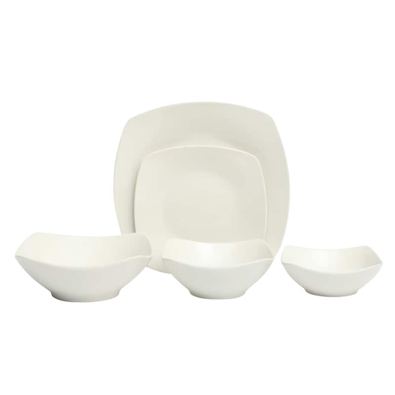 Gibson Home Rothenberg Stackable 40-Piece Porcelain Dinnerware Set
