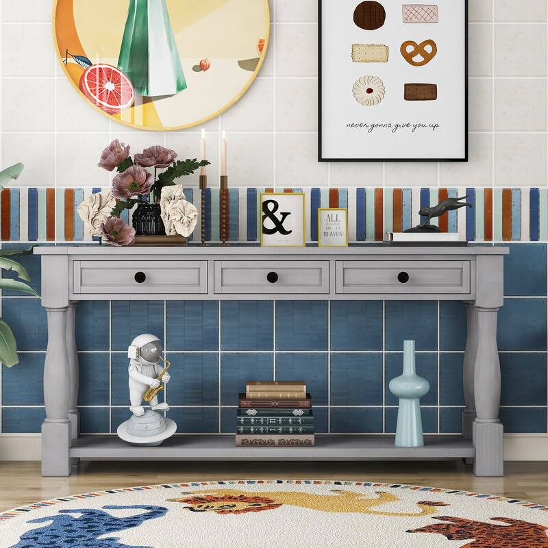 Console Table Long Sofa Table Easy Assembly