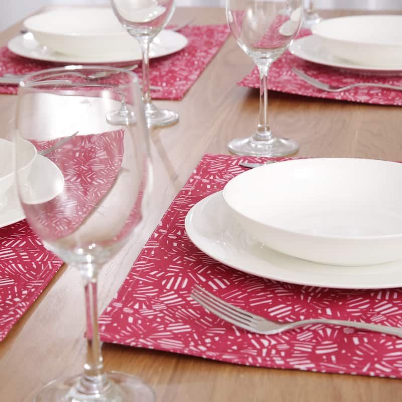 Deconovo Double-Faced Oxford Water Resistant Placemats (4-Pack)