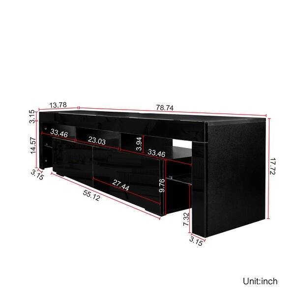 20 Colors LED TV Stand with Remote Control Lights - Bed Bath & Beyond ...