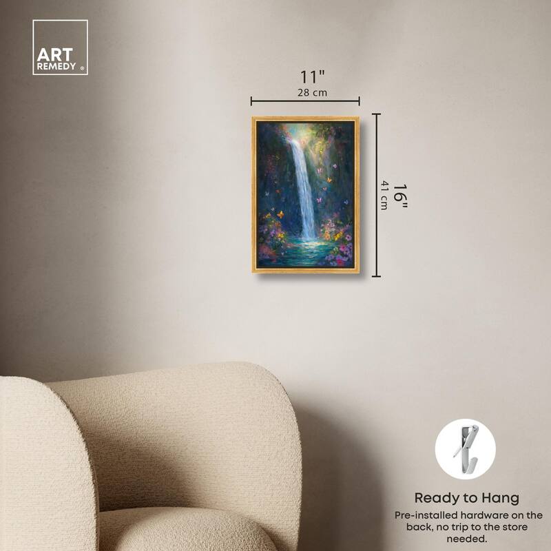 Hidden Falls II Canvas by Art Remedy
