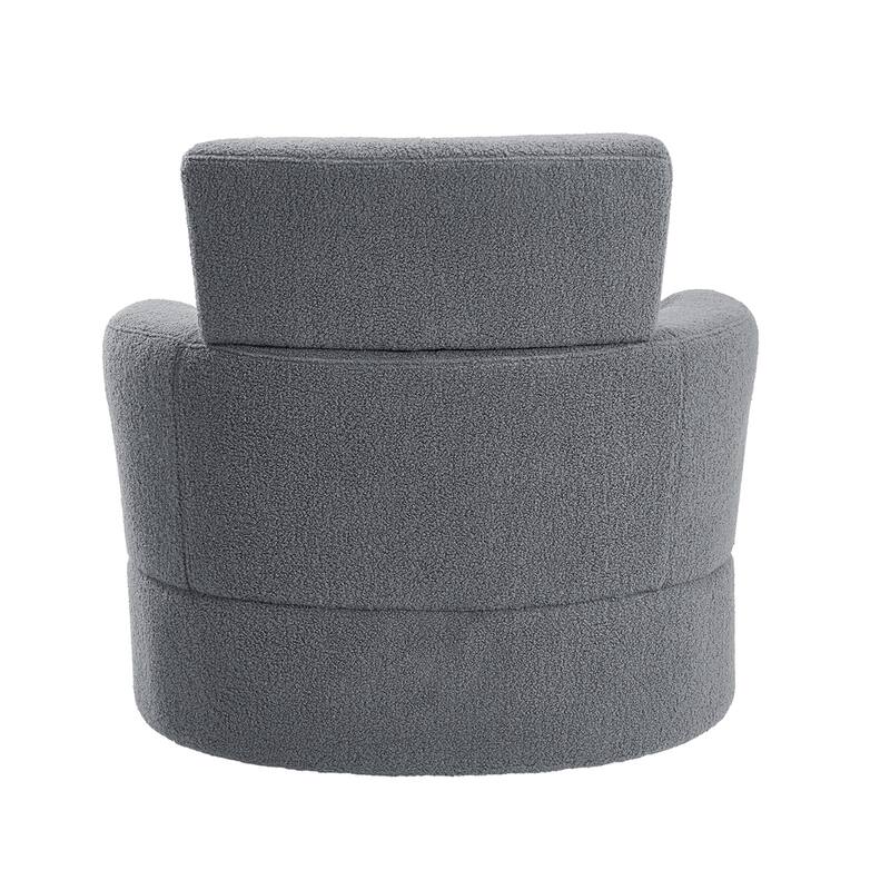 360°Swivel Chair Upholstered Accent Barrel Chair