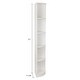 preview thumbnail 33 of 104, Q-Max 5-tier Wood Display Corner Bookcase