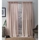 preview thumbnail 24 of 37, ATI Home Bella Sheer Hidden Tab Top Curtain Panel Pair 54X84 - Rose