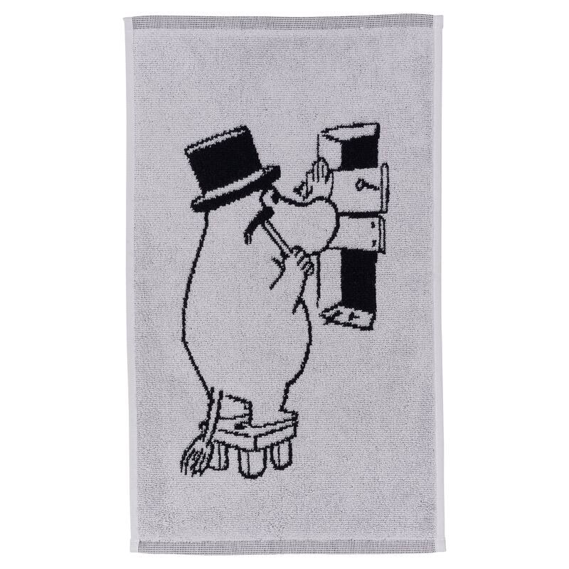 Moomin by Arabia Hand Towel 12x19.7in Moominpappa Grey - 12 x 19.7"