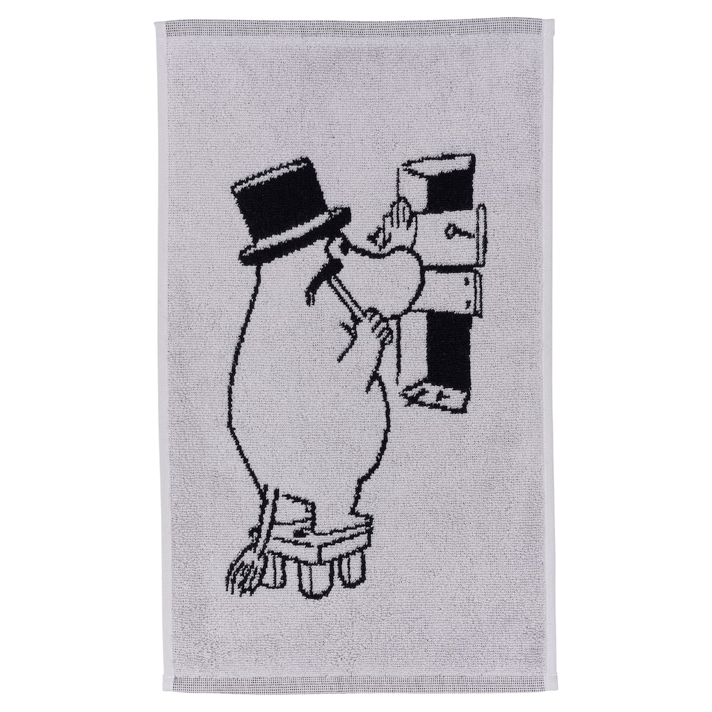 Moomin by Arabia Hand Towel 12x19.7in Moominpappa Grey - 12 x 19.7"