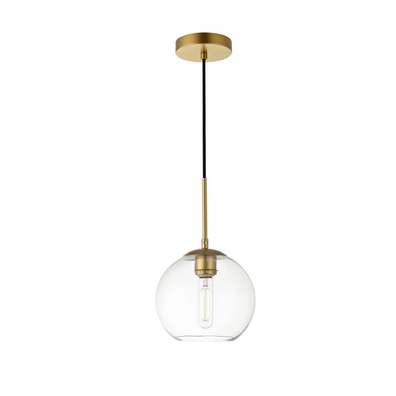 1-Light Pendant with 8 inch Clear Glass