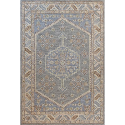 Bashian Narcisssa Grey Transitional Area Rug