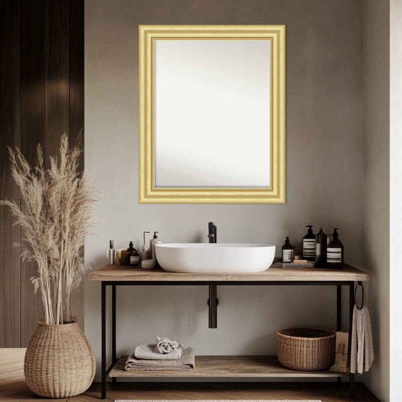 Sophia Non-Beveled Framed Bathroom Vanity Wall Mirror