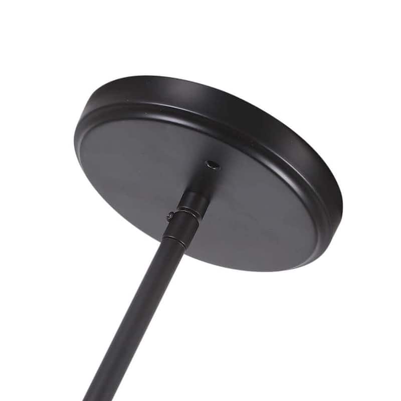 Industrial 3-Light Dome Kitchen Island Pendant - Brushed Black Grey - Black Grey