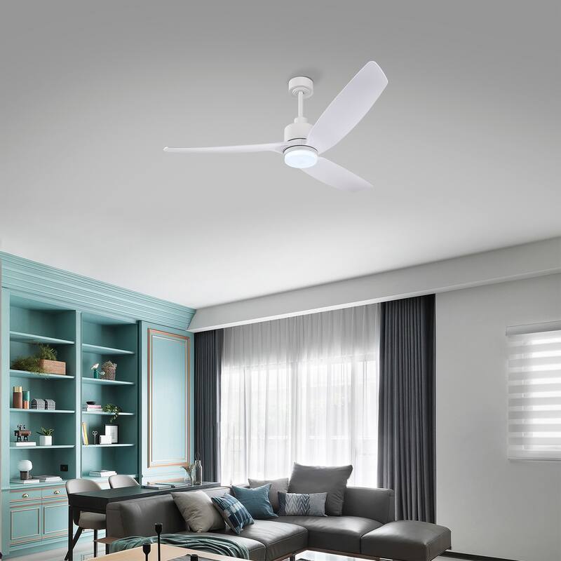 Heshor 3-Blade LED Lighted Ceiling Fan with Remote