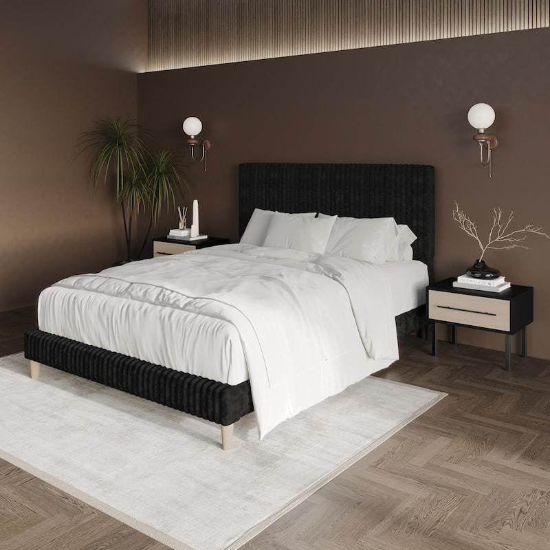 CraftPorch Minimalist 3-Pieces Bedroom Set