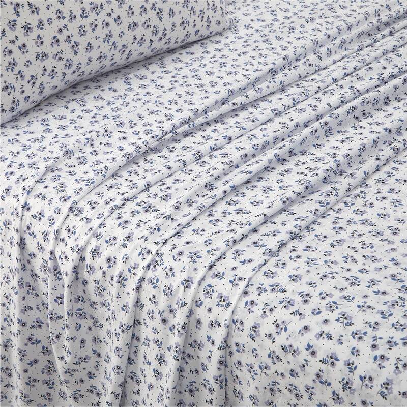 Aeropostale Premium All Season Microfiber Purple Ditsy Floral Sheet Set