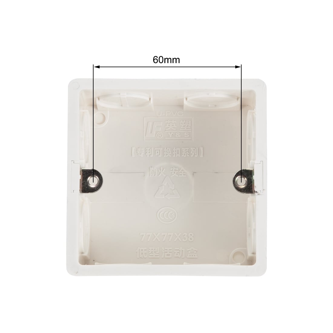 Details about   Wall Switch Box Deep Case Recessed Mount 86 Type Single Gang White 87*87*42 2pcs 