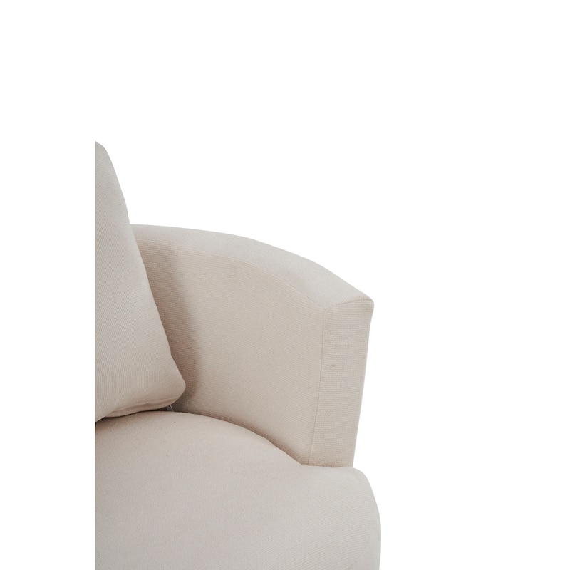 29.5" Polyester Swivel Arm Chair