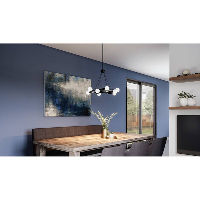 Cyprus Integrated LED Matte Black Chandelier - Matte Black