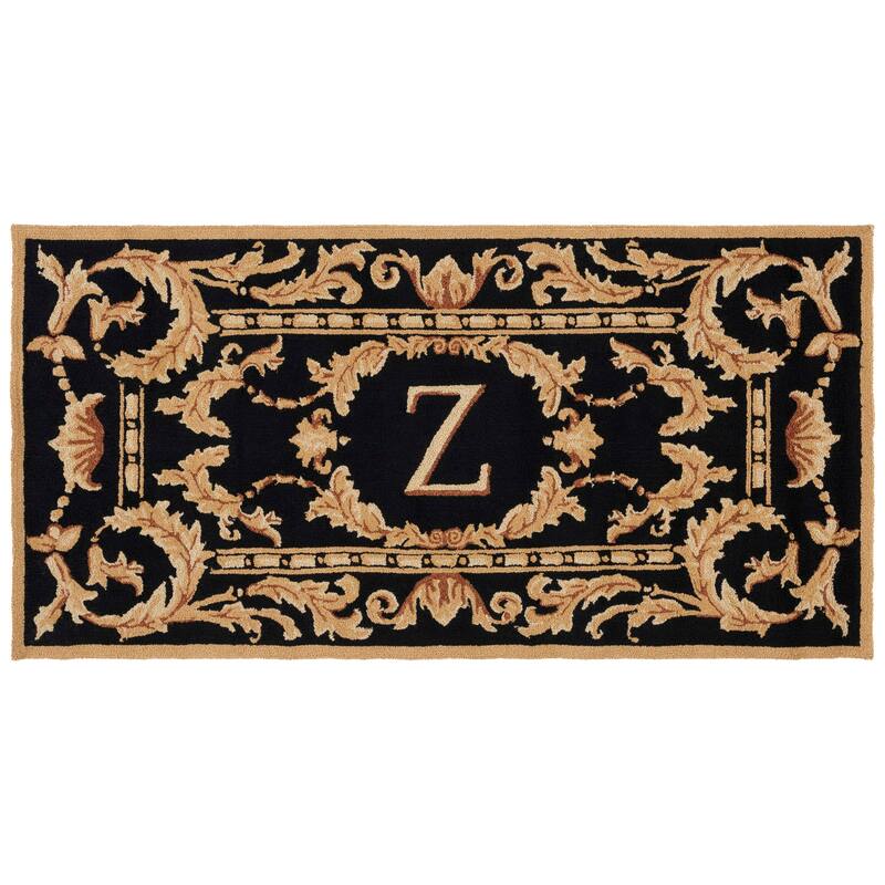 SAFAVIEH Handmade Monogram Kyousuke Casual Rug - 3' x 6' - Black - Z
