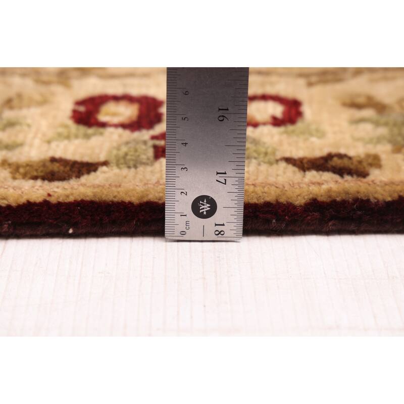 ECARPETGALLERY Hand-knotted Opulence Dark Red Wool Rug - 2'7 x 9'7