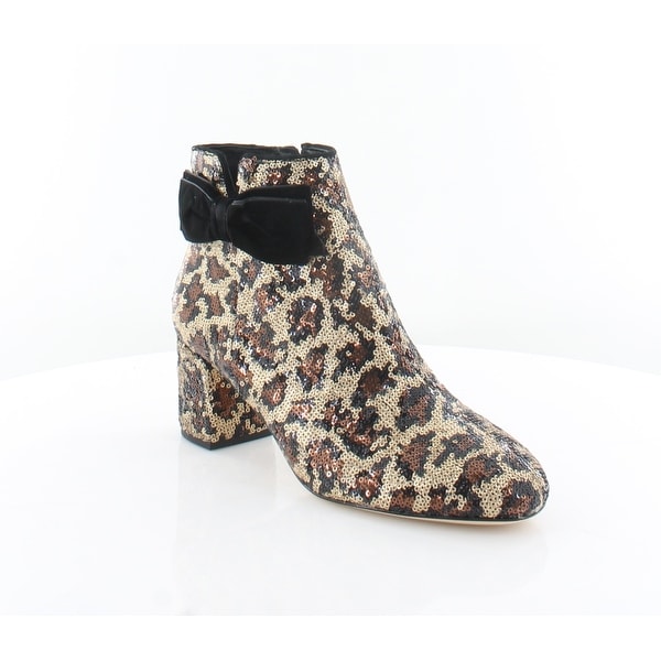 kate spade leopard booties