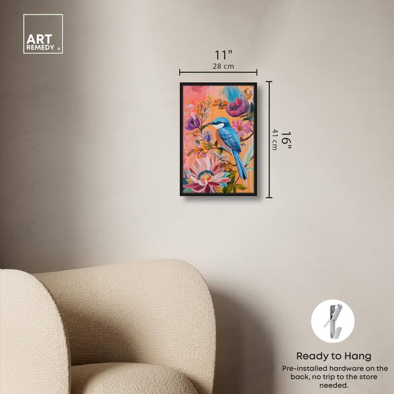 Spring Bird Canvas by Art Remedy