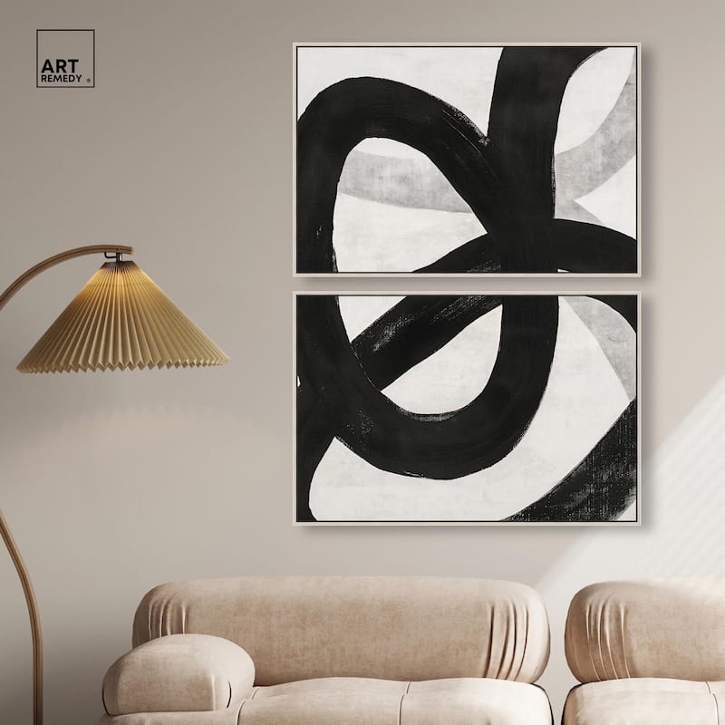 Infinite Loop I Canvas Set of 2 by Art Remedy