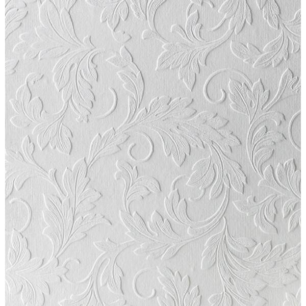 Shop Graham And Brown 15069 Large Scale Textured Scrolling Leaf