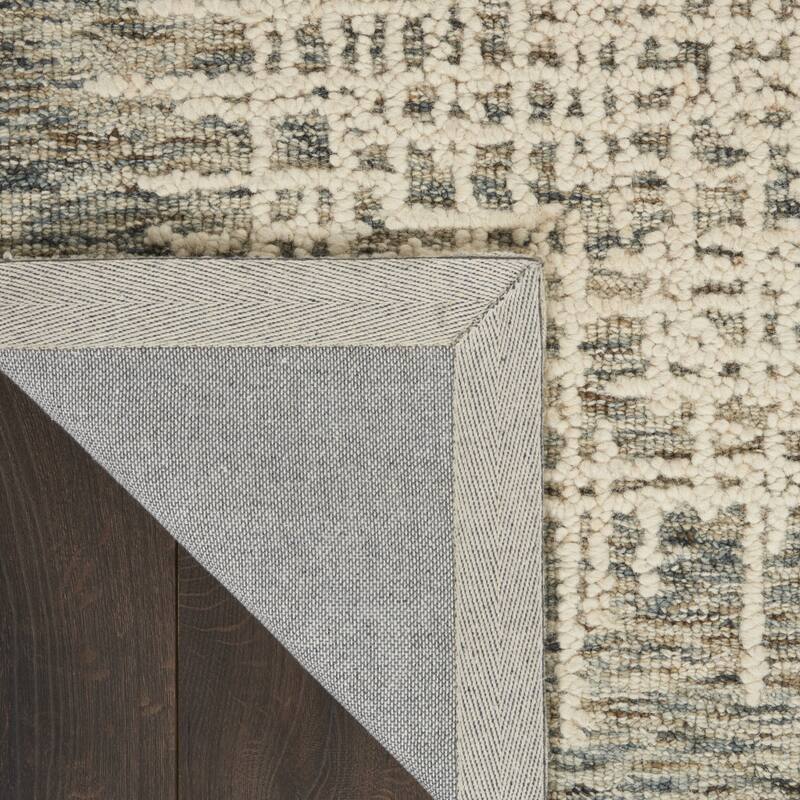 Farig Power Loomed Abstract Modern Soft Area Rug By HomeRoots - 90' X '27' X '0.5