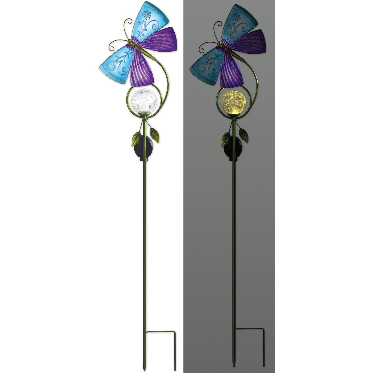 Turquoise Butterfly Solar Stake - CA95391