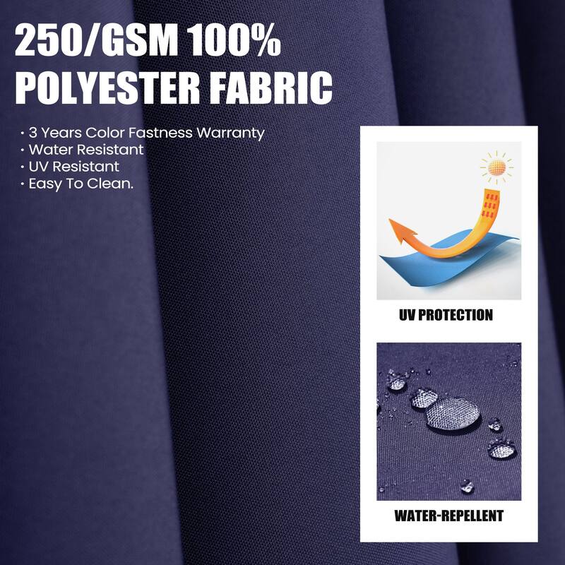 10x12.5 FT Outdoor Patio Cantilever Umbrella 360 Degree Rotation