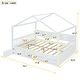 preview thumbnail 16 of 25, Wooden House Bed with Shelves and Storage